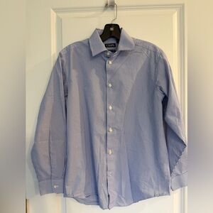 Chaps Boy’s Shirt in Blue and White Stripes